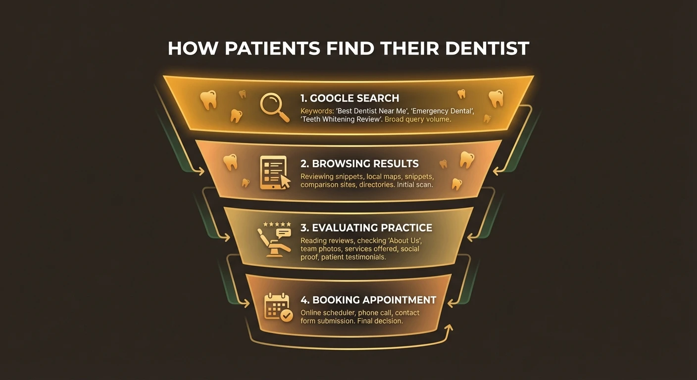 How patients find their dentist - from Google search to booked appointment