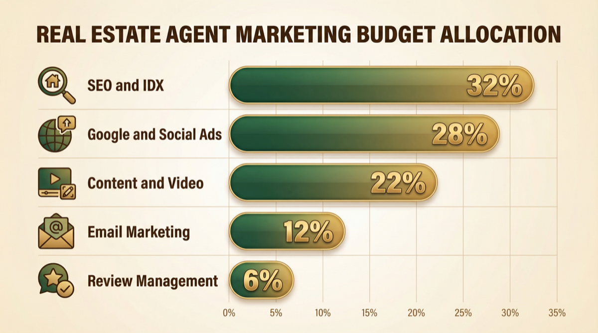 Real estate marketing budget allocation