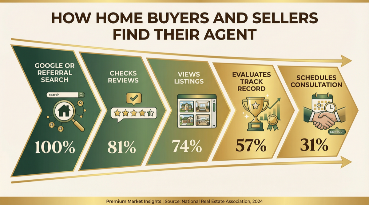 How buyers and sellers find their real estate agent