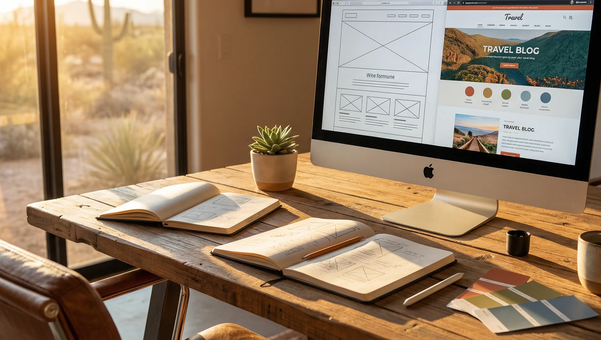Website design workspace