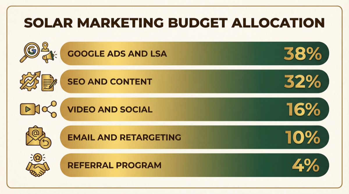Solar marketing budget allocation
